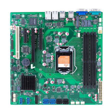  micro-ATX工业主板smt贴片加工_PCBA加工厂家_案例