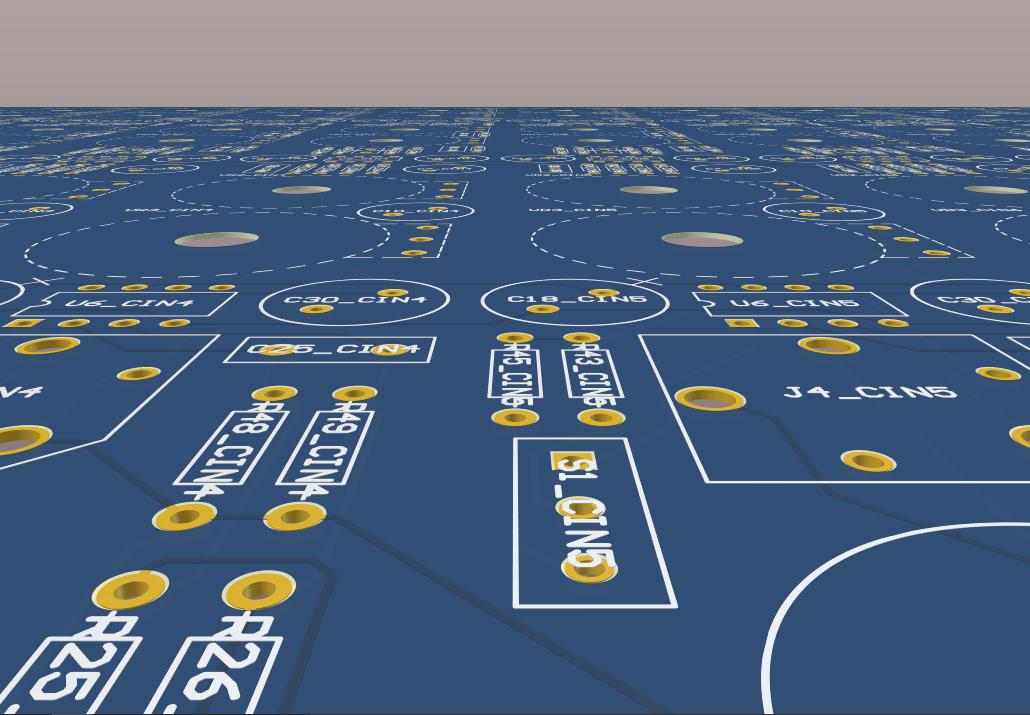 拥有3D组件主体的PCB设计。smt贴片打样